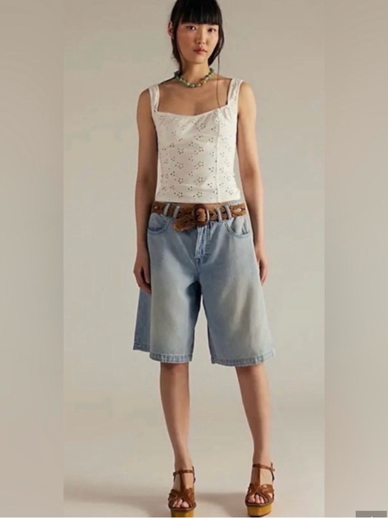 We The Free Pants - We The Free Free People We The Free - CRVY Back To Basics Shorts Size M NWT